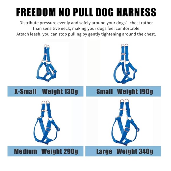 Soft Leather No Pull Dog Harness, Size XS - Picture 9 of 10